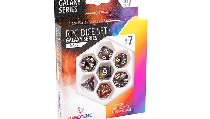 Gamegenic Galaxy Series - Mars - RPG Dice Set (7)