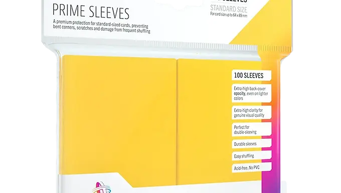 Gamegenic  PRIME Sleeves Yellow 66x91mm (100)