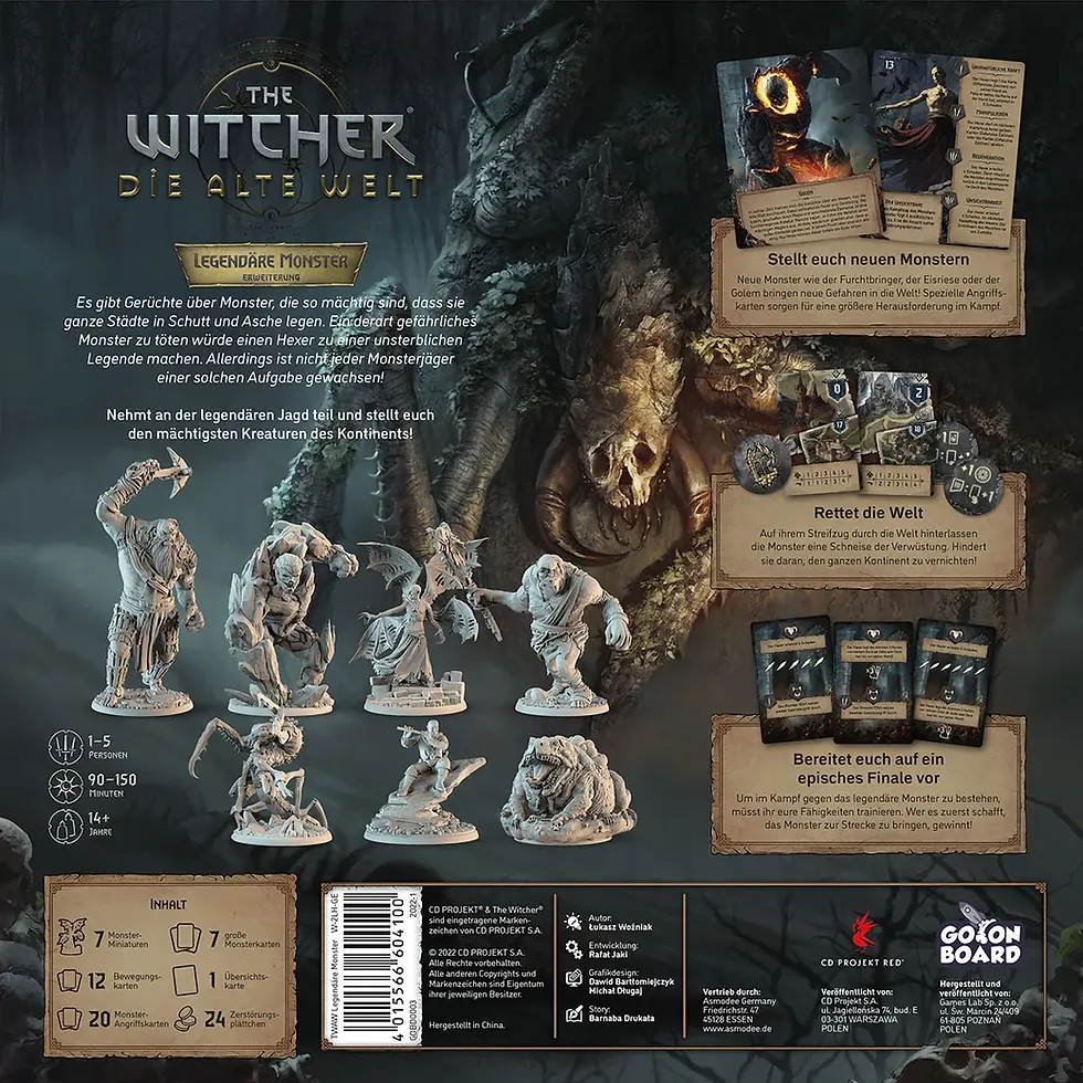 Miniaturbild: The Witcher: Die Alte Welt – Legendäre Monster (Erweiterung)