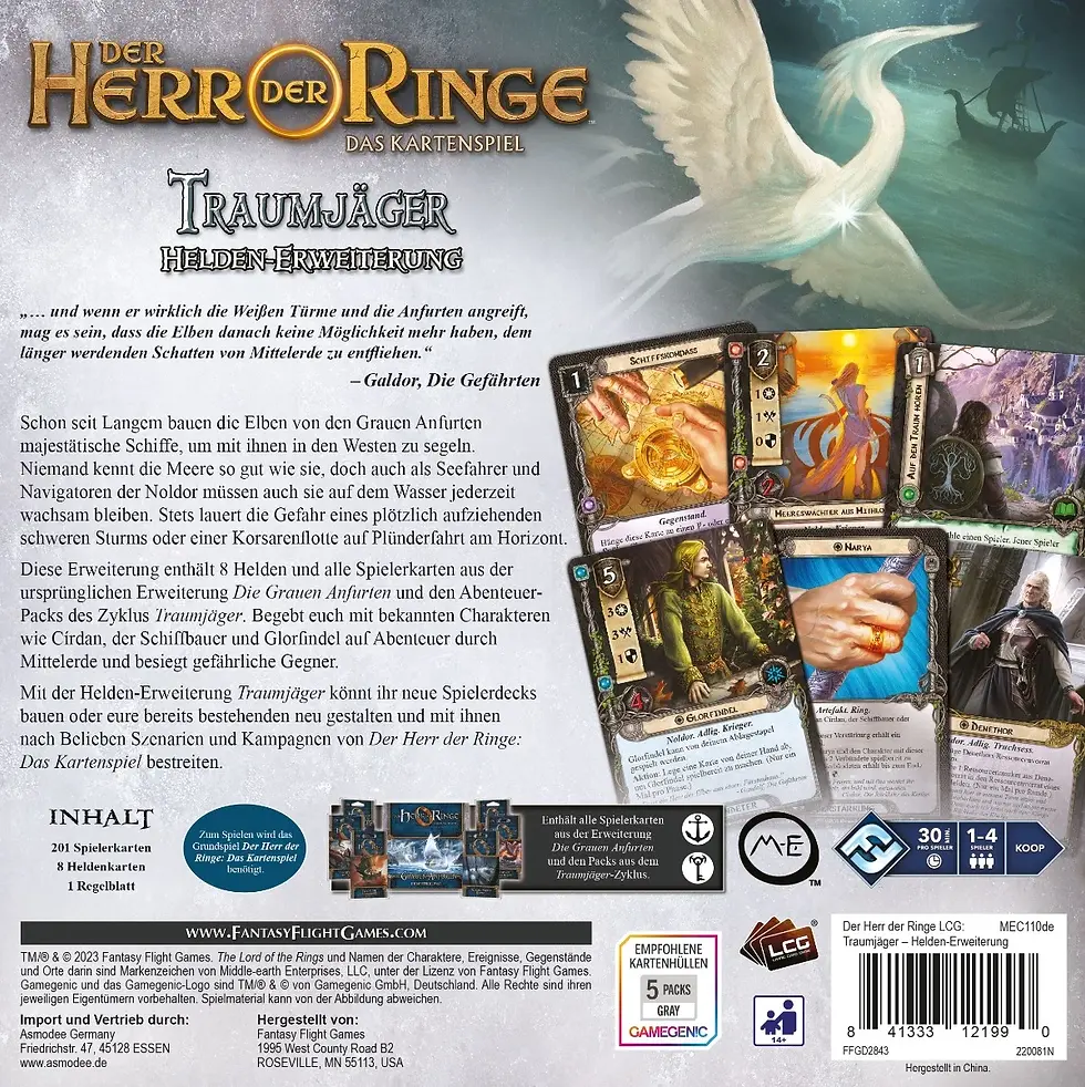 Miniaturbild: Der Herr der Ringe: Das Kartenspiel - Traumjäger (Helden-Erweiterung)