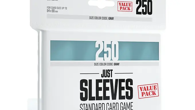 Gamegenic Just Sleeves – Value Pack Clear 66x92mm (250)