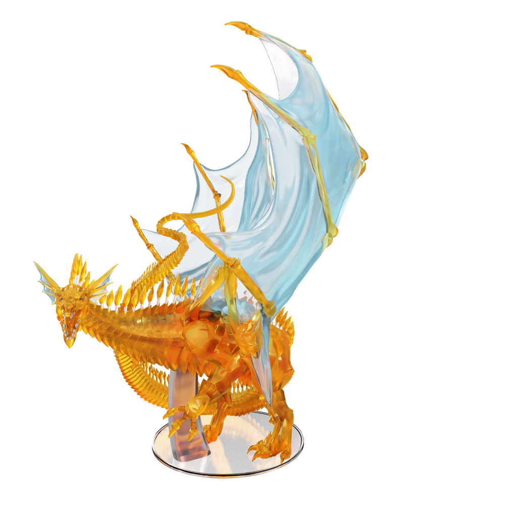 D&D Icons of the Realms: Adult Topaz Dragon