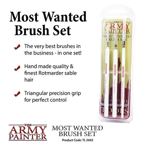 Miniaturbild: Army Painter: Most Wanted Brush Set (3)