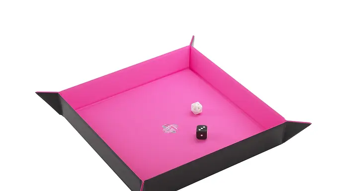 Gamegenic Magnetic Dice Tray Square Black&Pink