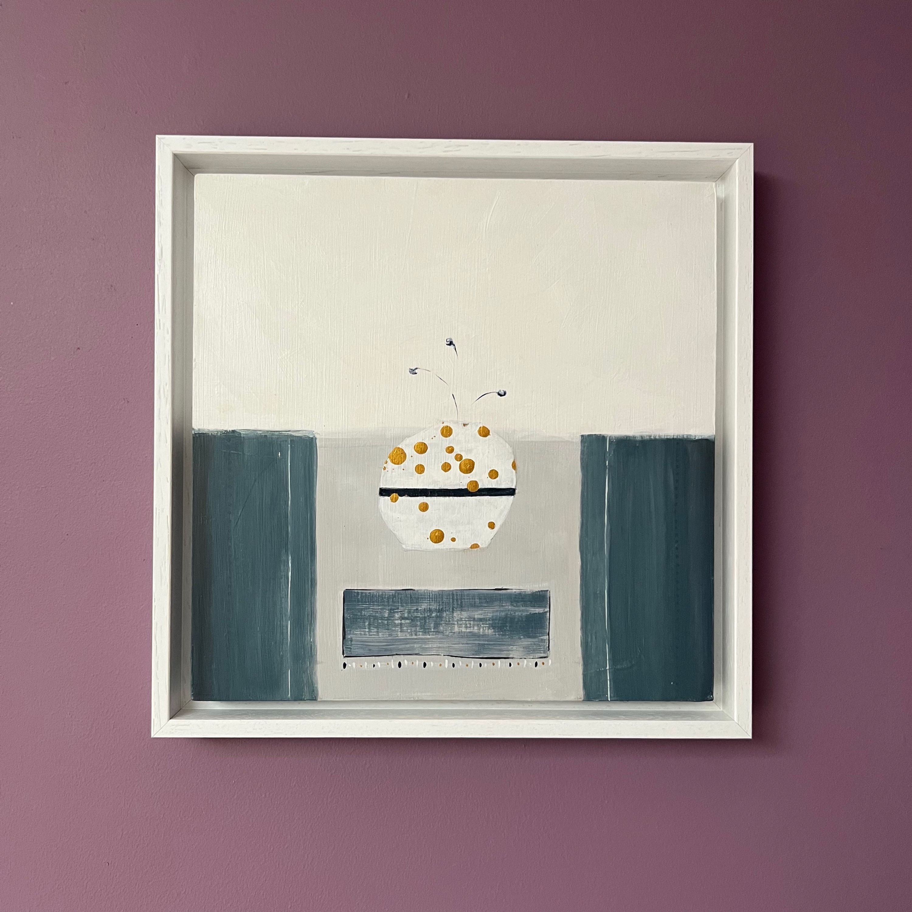 Spotty Vase with Three Flowers