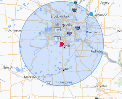 radius of work