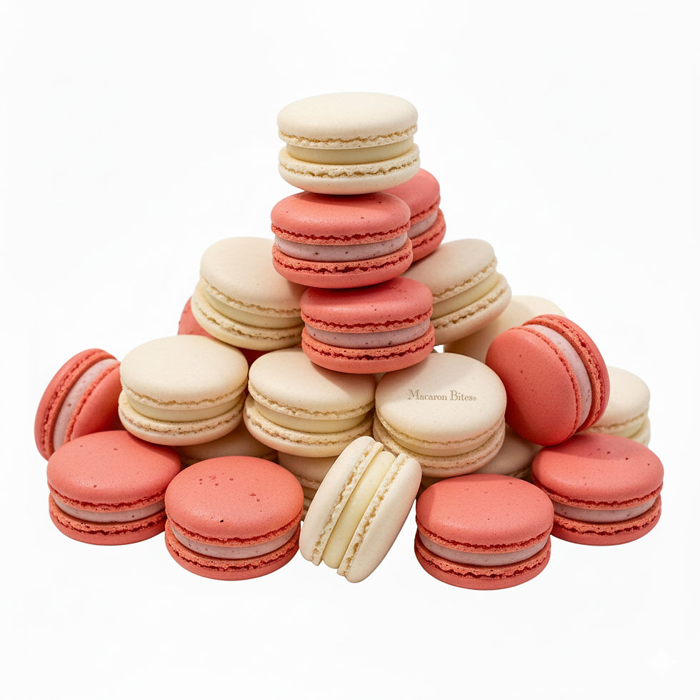 Thumbnail: Macarons Strawberry and Vanilla, 24 count