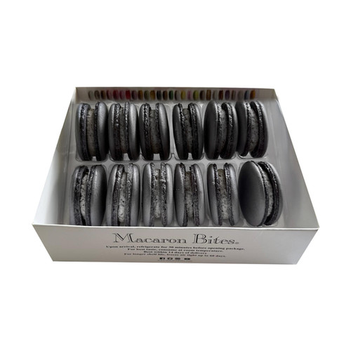 Macaron Bites® Box of 12 French Macarons – Cookies and Cream