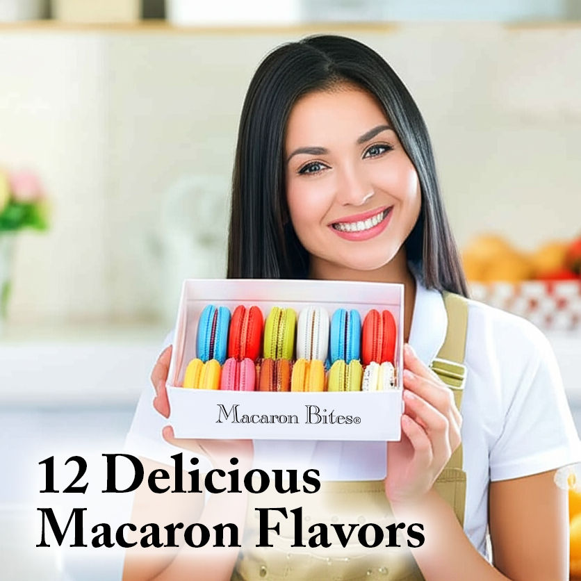 Macarons - Mixed Box of 12 French Macarons