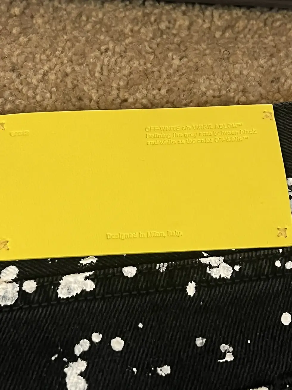 Thumbnail: Off-White Paint Splatter Slim Jeans Size 32