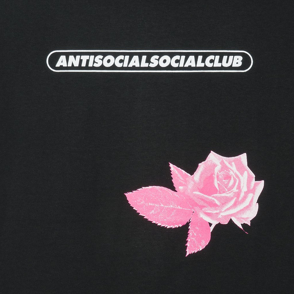 Thumbnail: Lager Pink Rose Black Tee
