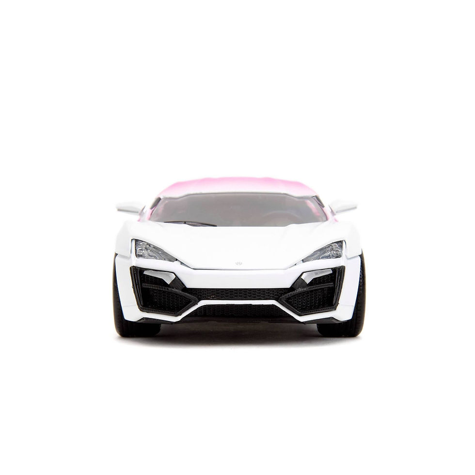 Thumbnail: 1:24 Jada Pink Slips Lykan Hypersport White, Pink, Purple Gradient Diecast Car