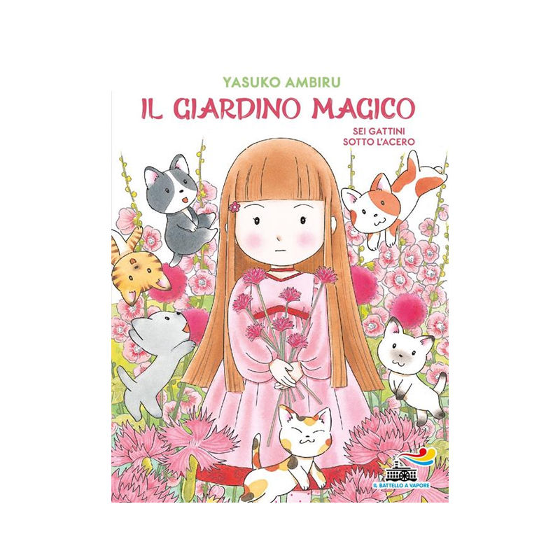 Sei gattini sotto l'acero. Il giardino magico