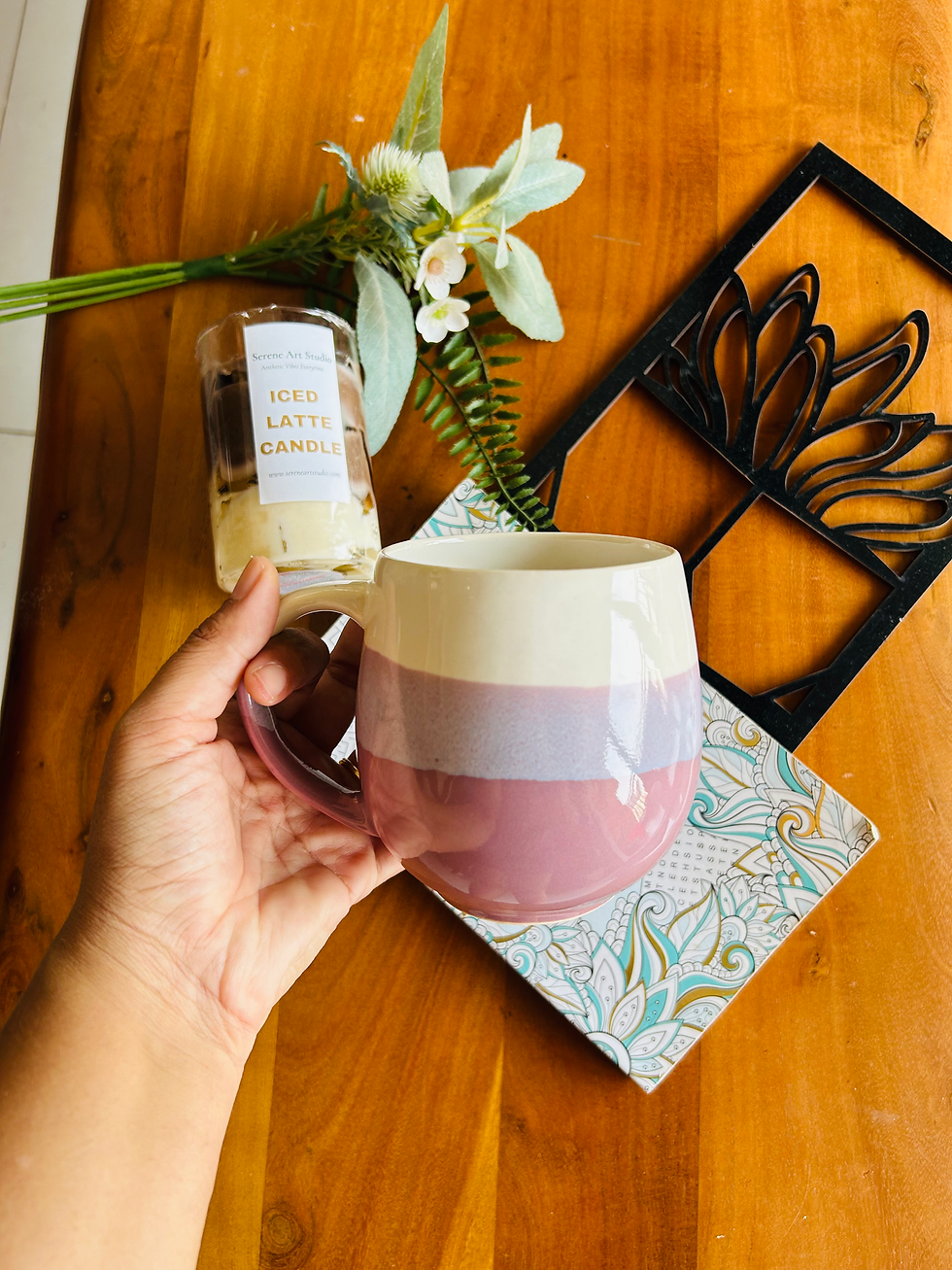 Pastel Ceramic Big Coffee Mug