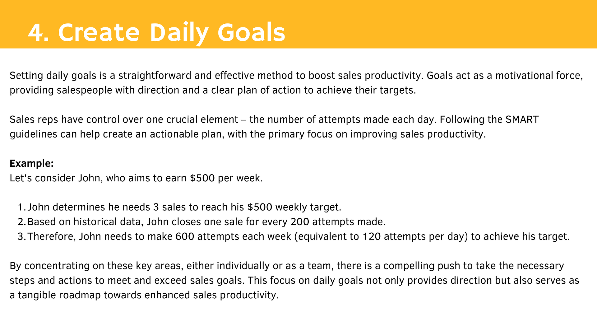 Techniques to Increase Sales Productivity