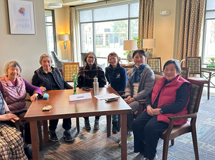 United Hub Staff Assist Seniors with Translation Services at Providence John Gabriel House  