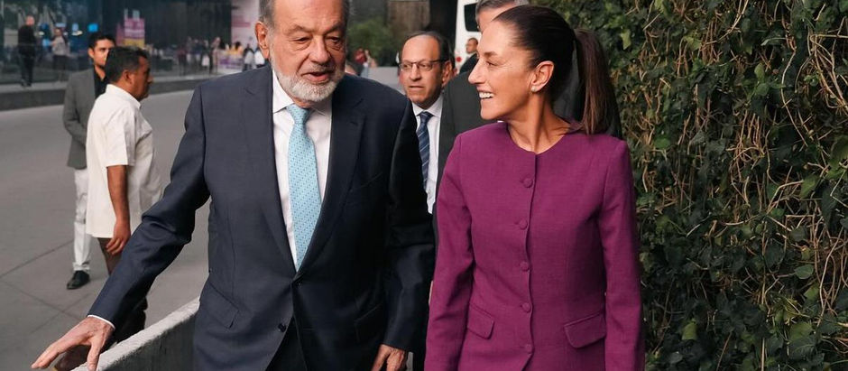 Carlos Slim apoya la lucha contra la inflación de Sheinbaum