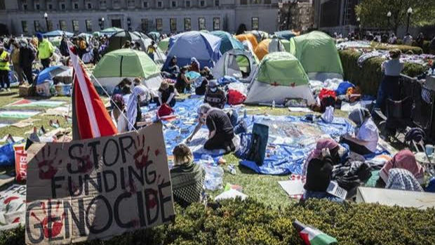 Universitarios estadounidenses protestan contra guerra en Gaza