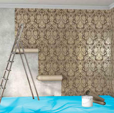 Wallpapering one of our traditionals crafts.