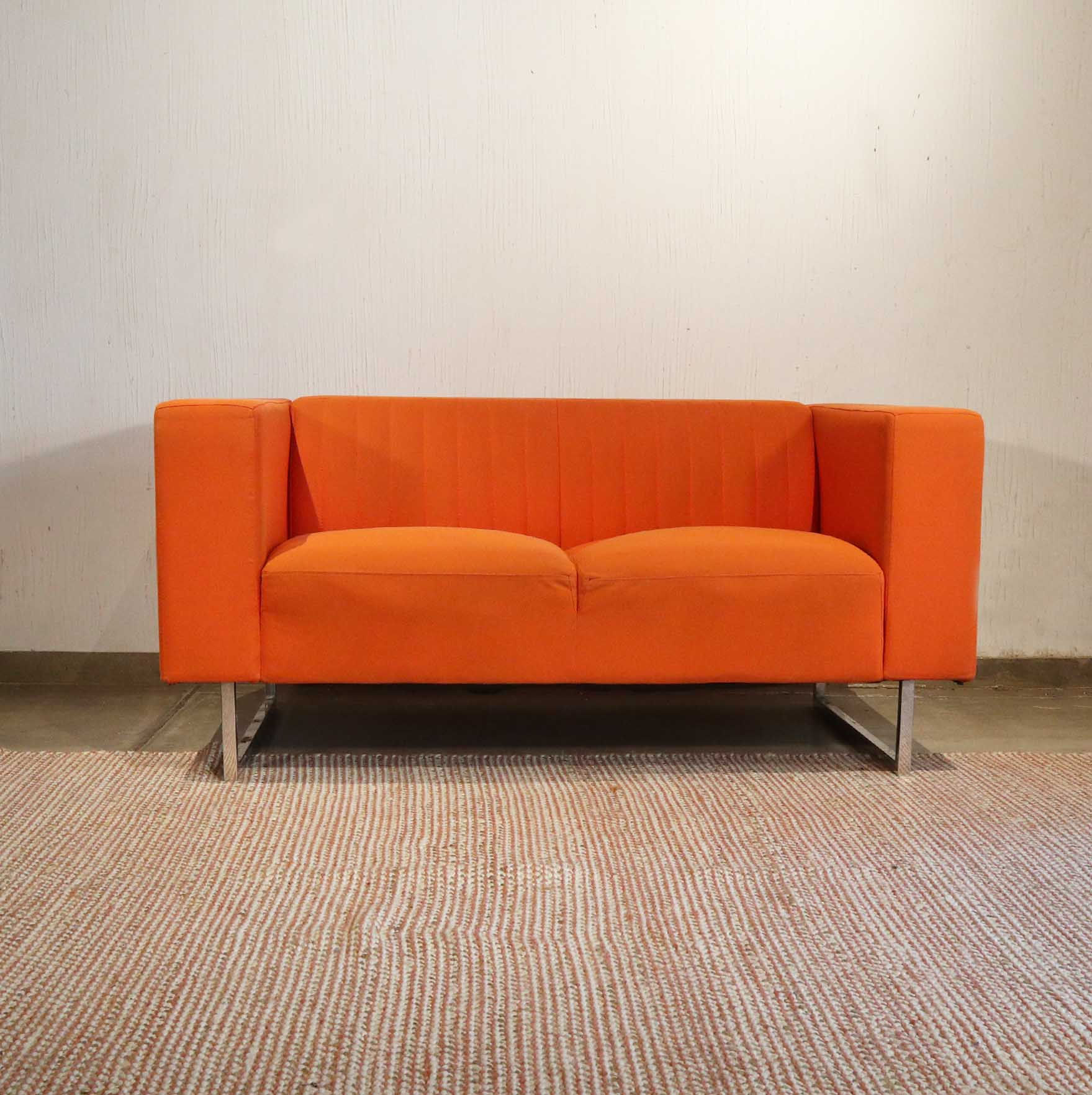 Peppy Orange Sofa - 2 seater