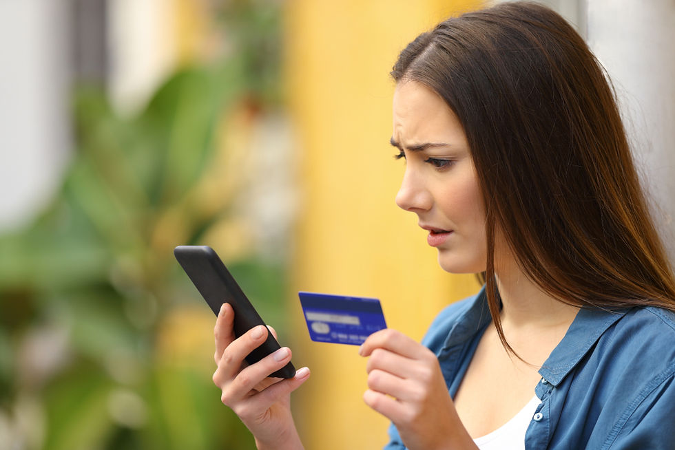Girl overspending
