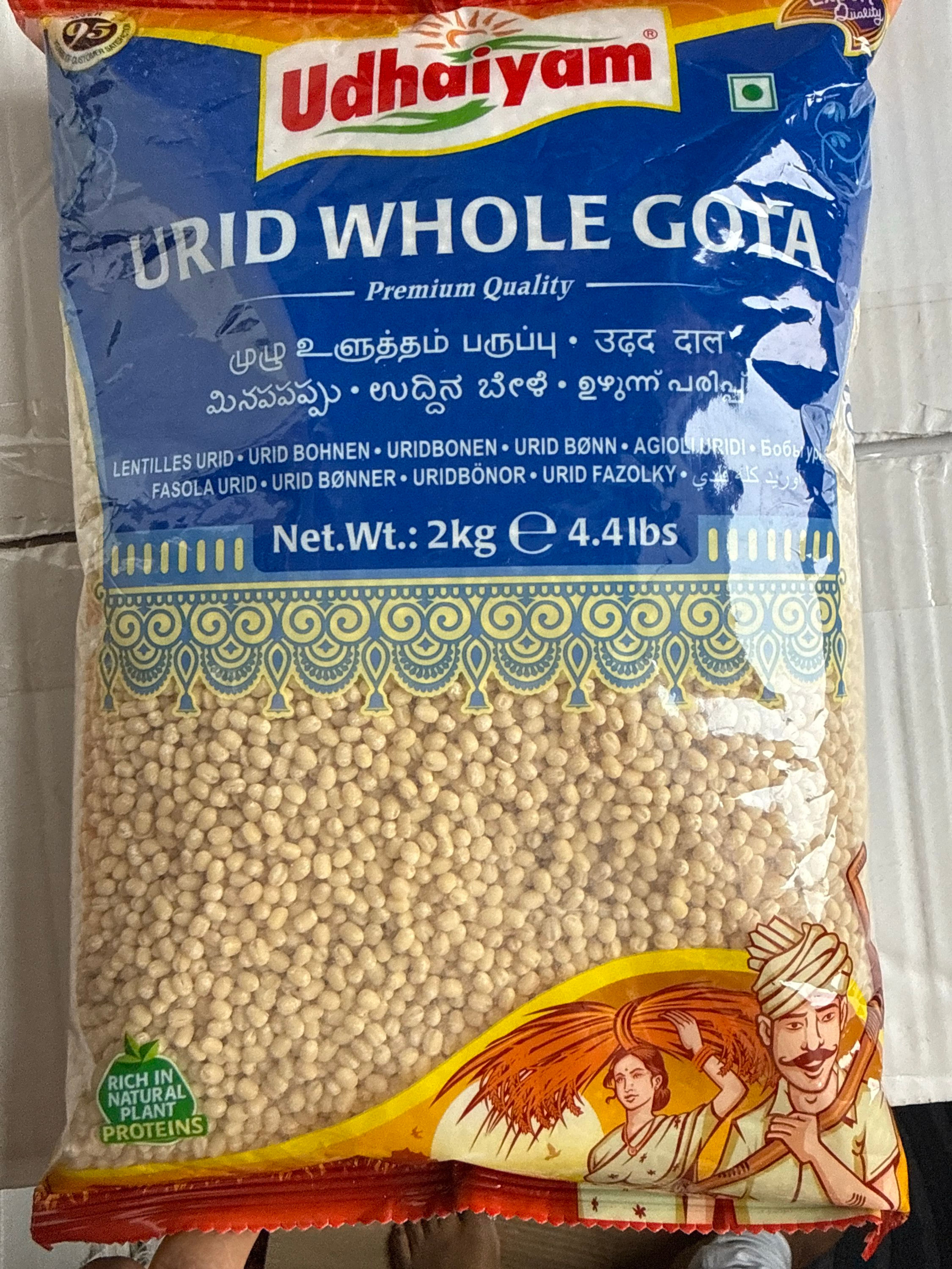 Udhaiyam Urid Whole Gota -2kg