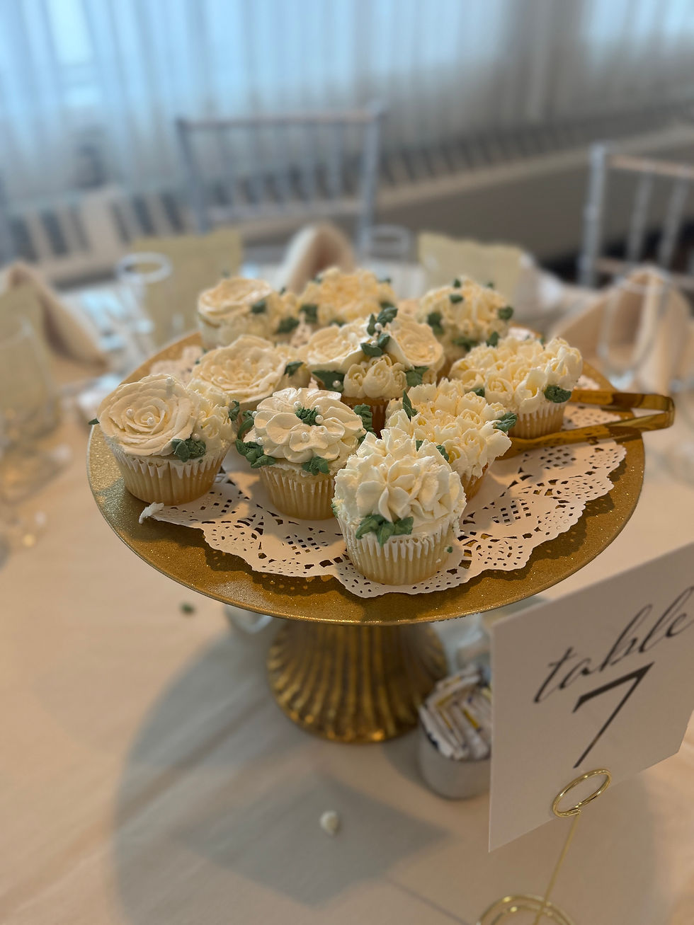 Floral Cupcake Center Piece