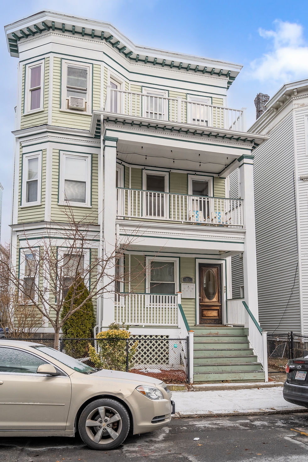 triple-decker home in Dorchester