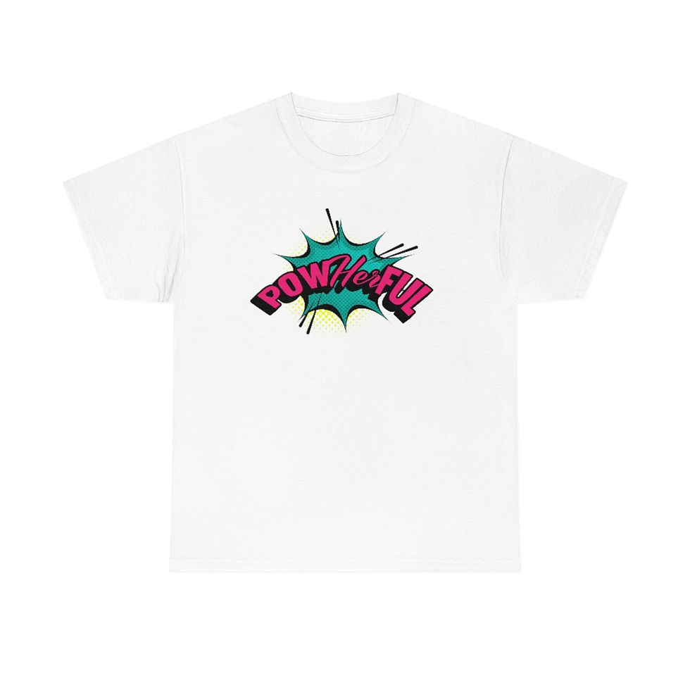 Thumbnail: Pow-her-ful Adult Heavy Cotton Tee