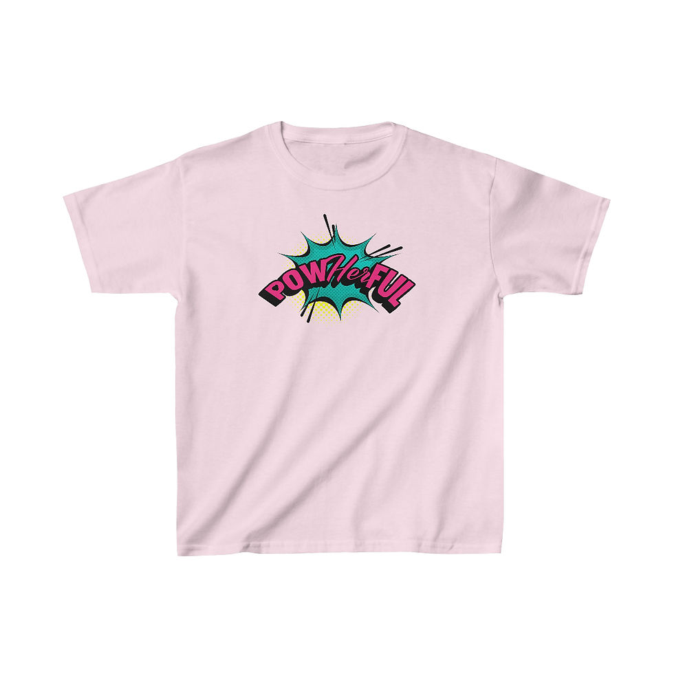 Thumbnail: Pow-her-ful Kids Heavy Cotton™ Tee