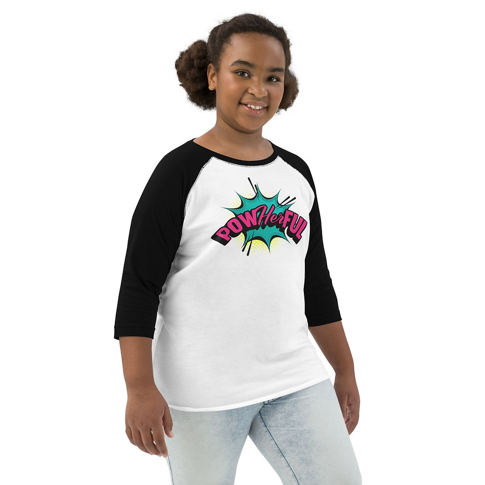 Thumbnail: Pow-her-ful Baseball Shirt