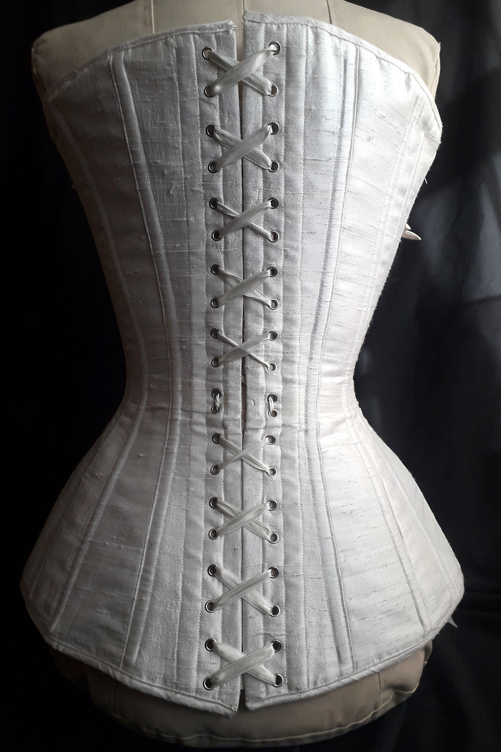 Thumbnail: Winter Bouquet over bust corset