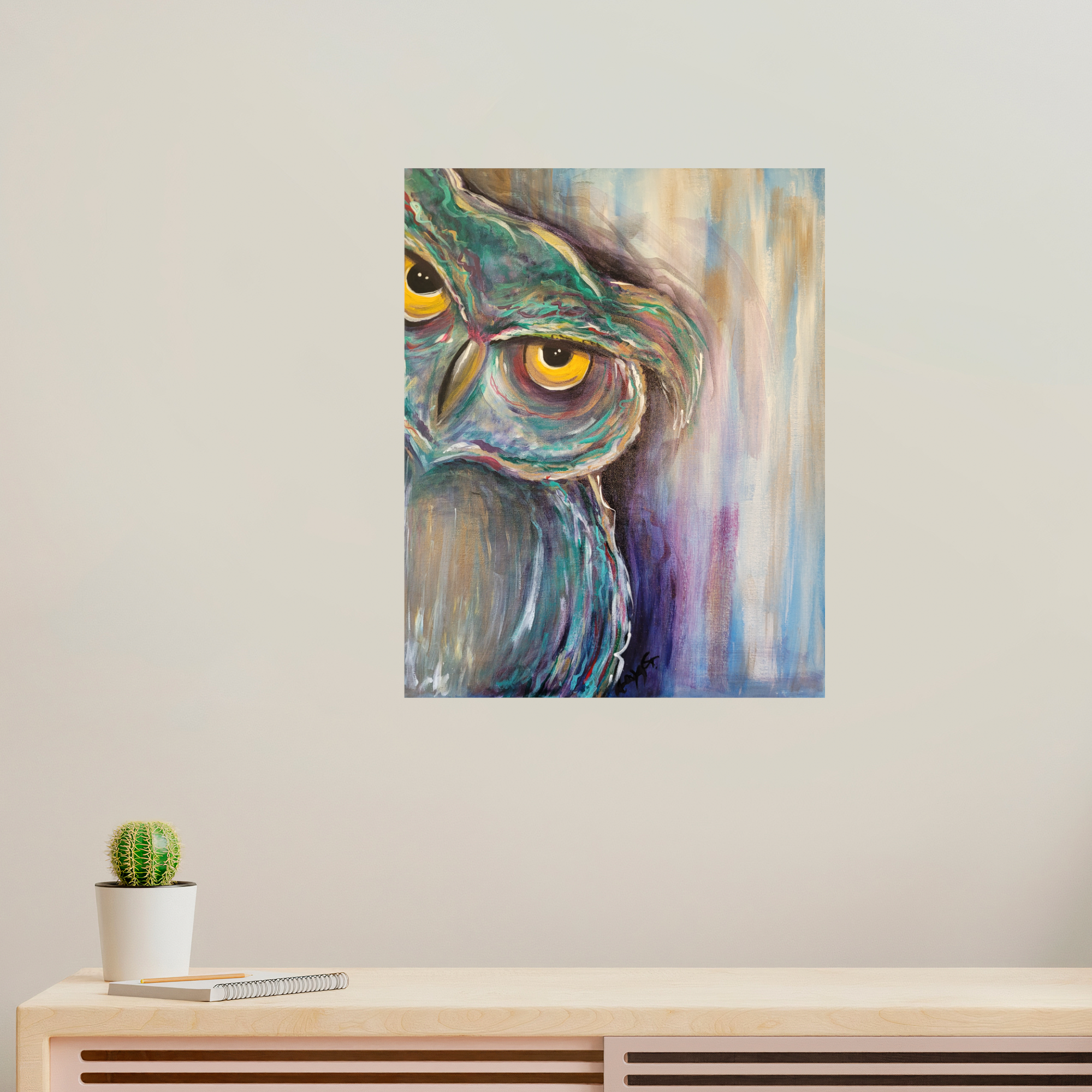 Canvas Print "Irritated Owl"