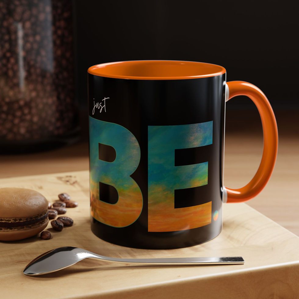 "Just Be" Mug – Oscar Wilde Quote with Original Art