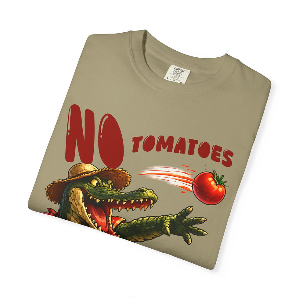 Thumbnail: No Tomatoes in My Gumbo T-Shirt — Cajun Alligator Gumbo Lover Tee