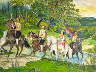 A wedding procession