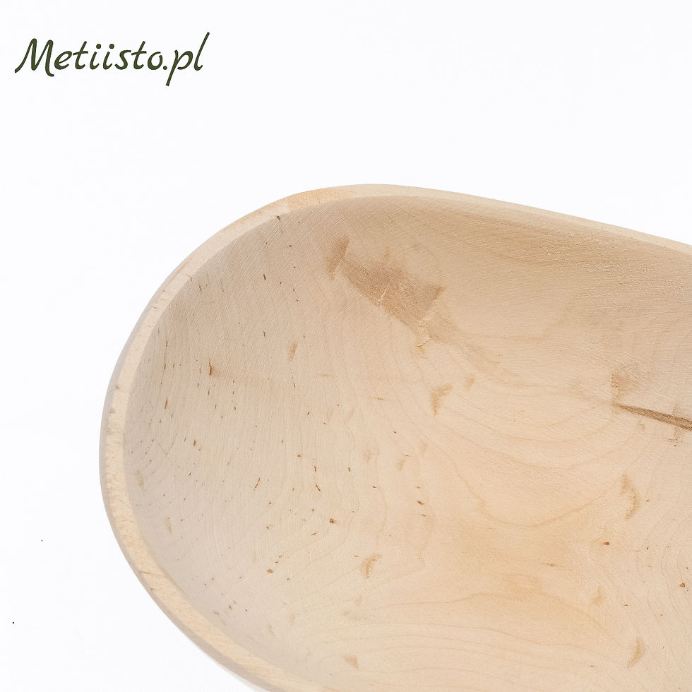 Miniatura: Miska drewniana owalna średnia MDMB-63