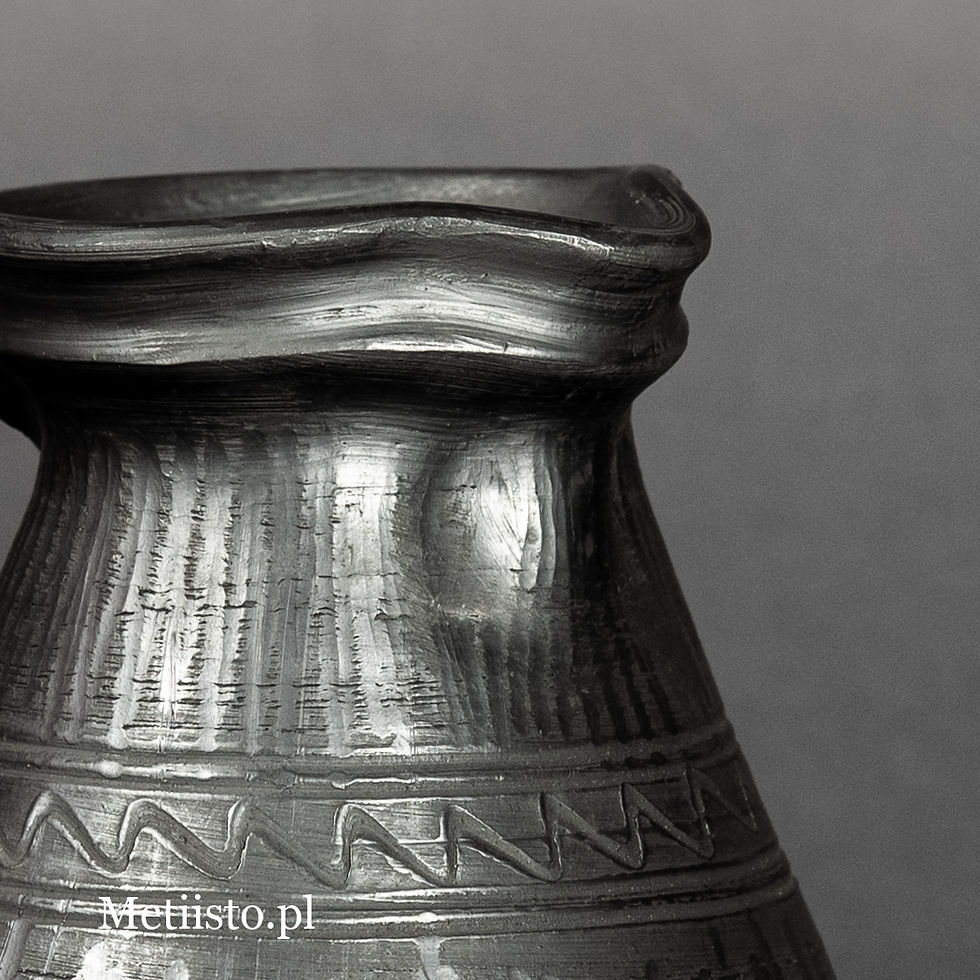 Miniatura: Dzbanek ceramiczny SIWAK z uchem WSPP-08