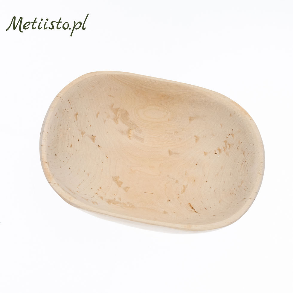 Miniatura: Miska drewniana owalna, głęboka MDMB-66