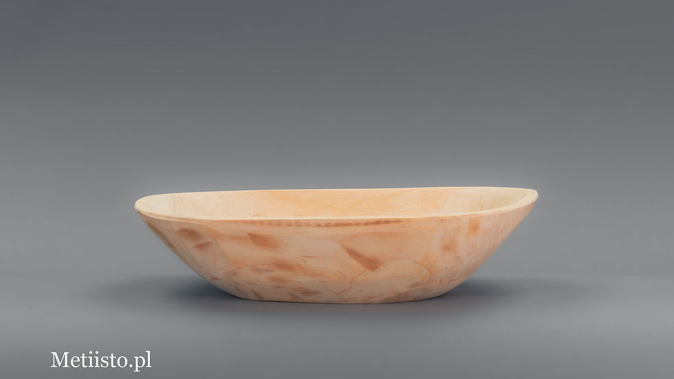 Miniatura: Miska drewniana owalna średnia MDMB-04