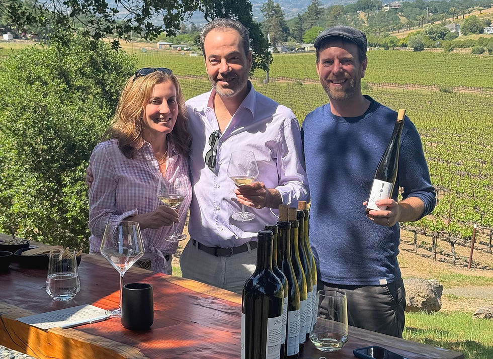 Wine tasting at Waldele Family wines.