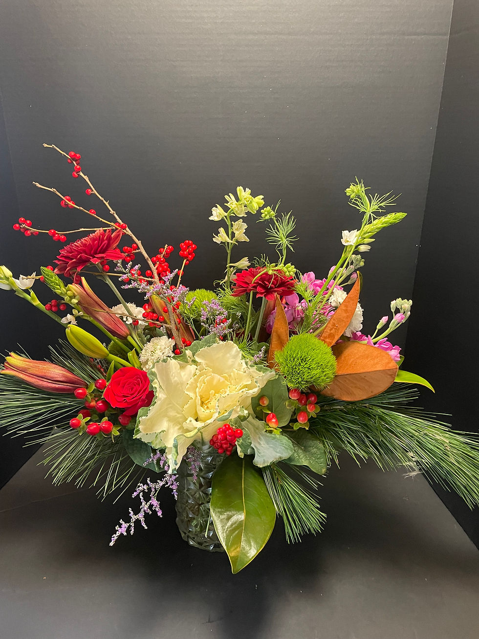 Thumbnail: flowers-flower delivery-florist-lawrence kansas-kansas-lawrence-bouquet in vase-flowers in vase