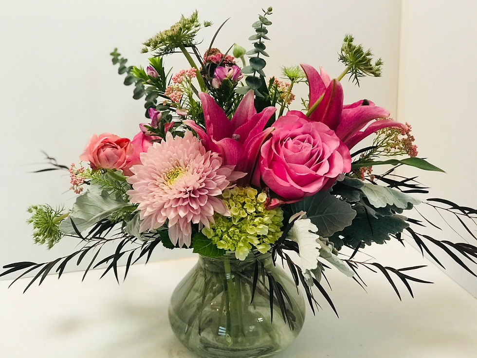Thumbnail: spring flowers-flower delivery-florist-lawrence kansas-kansas-lawrence-bouquet in vase-flowers in vase