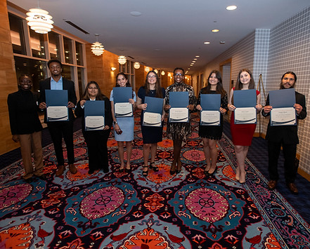 Economics scholarship recipients pictured at the 2024 Economics Awards Banquet.