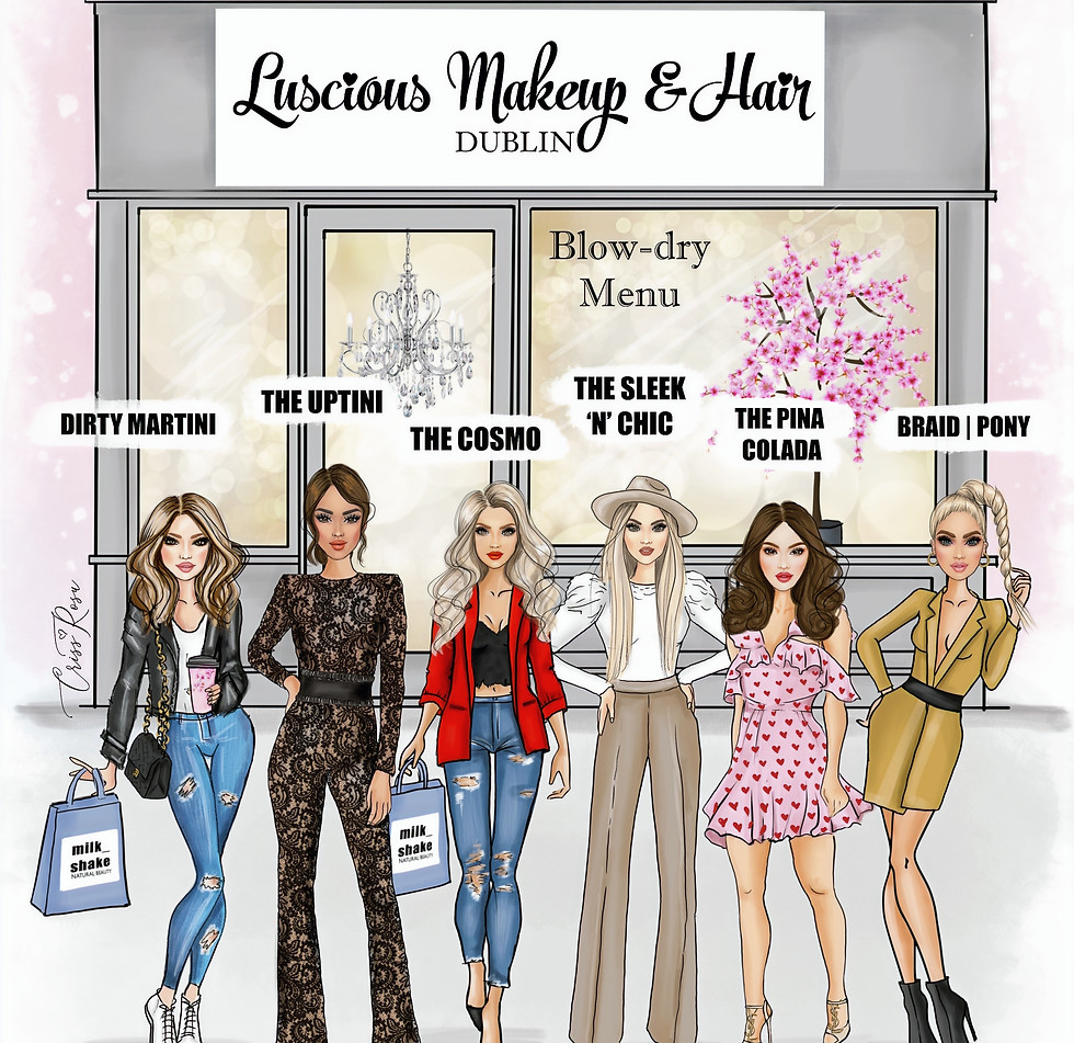 Luxury blow-dry at Luscious Makeup and Hair salon