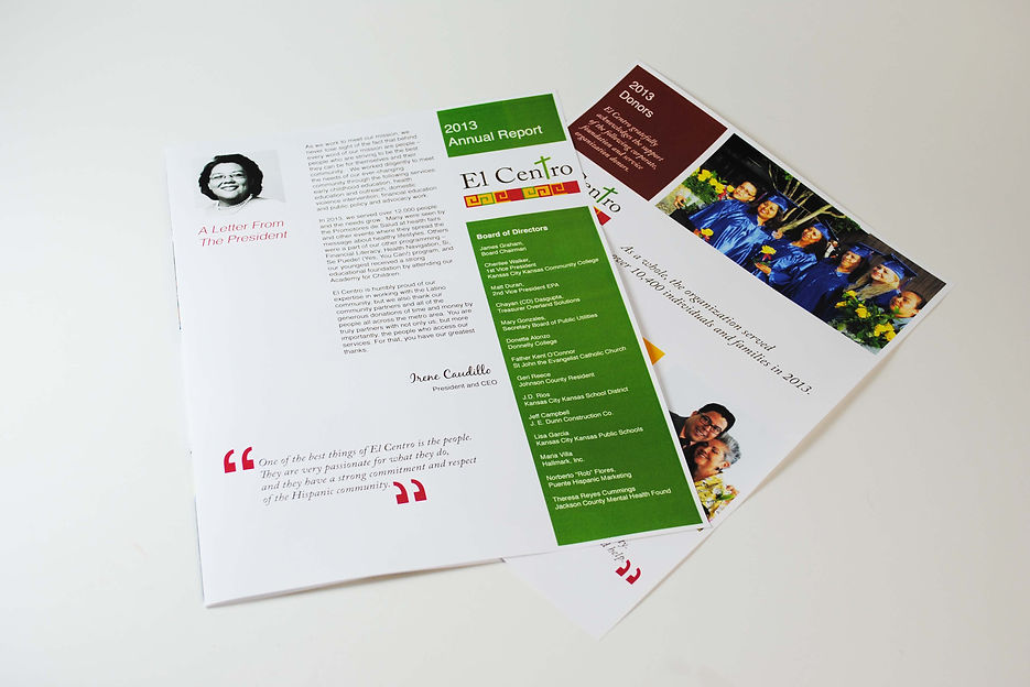 El Centro Annual Report (Front)