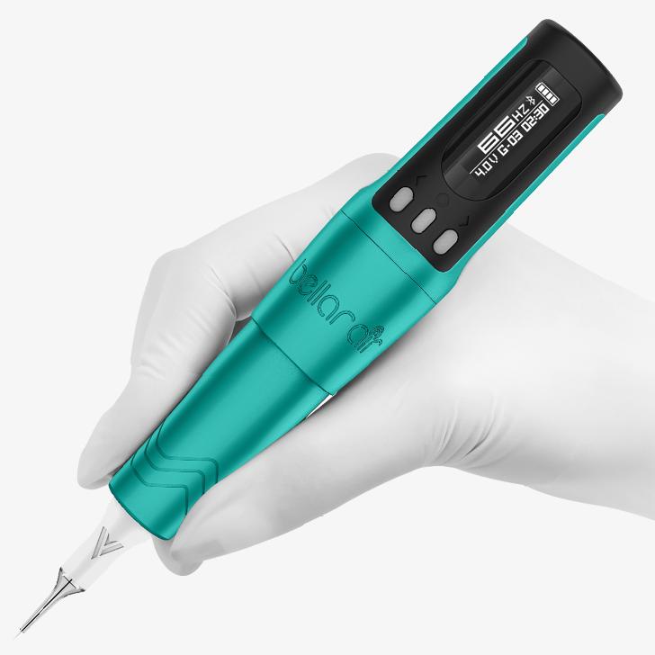Advanced digital PMU machine used for gentle Lip Blush treatment.