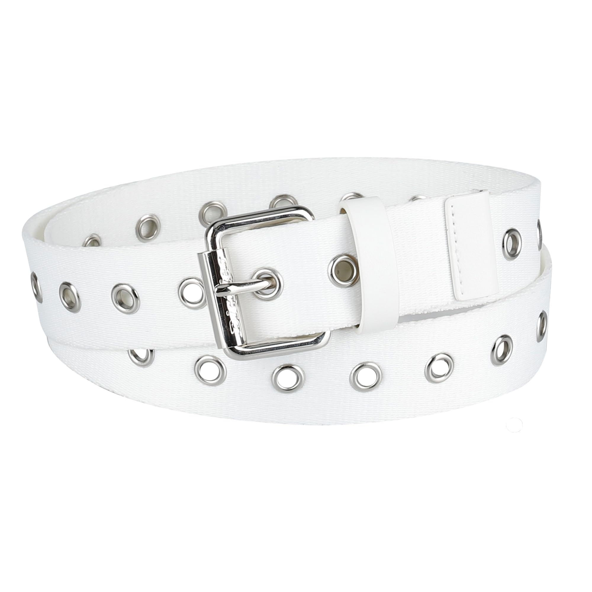 Dickies Womens Grommet Belt White Medium
