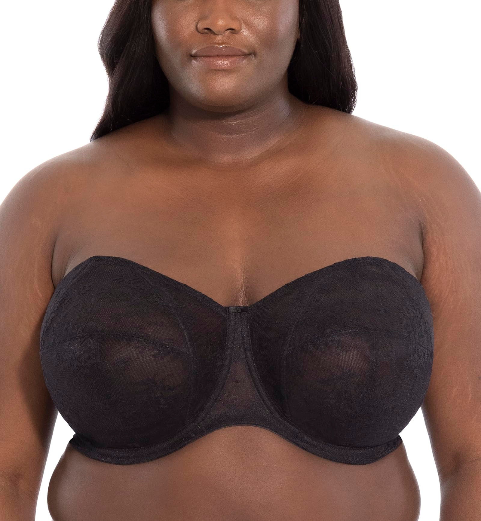 GODDESS Womens Verity Underwire Strapless Bra Black