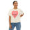 Thumbnail: Heartfelt Graphic Women's Boxy Tee - Vibrant Positive K/D Design